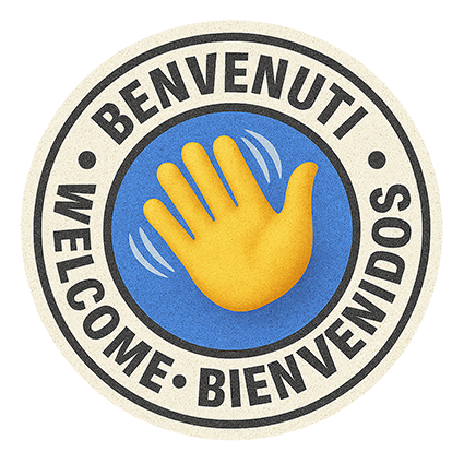 Welcome Pegatina Bienvenidos